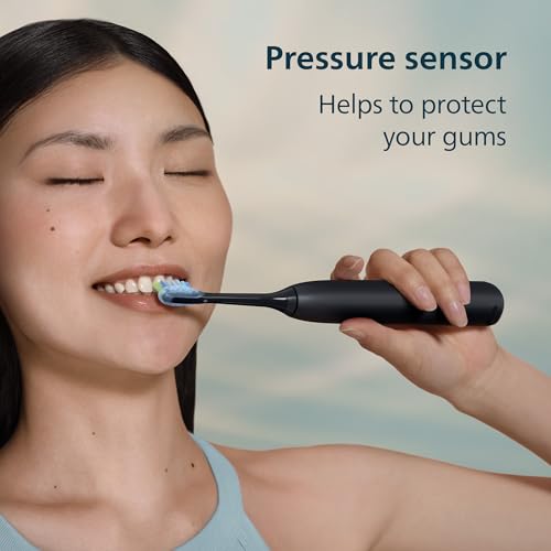 Philips Sonicare 5950 Series Electric Toothbrush, with Pressure Sensor, for Sensitive Gums, 6 Brushing Settings, SmarTimer, BrushPacer, 21-Day Runtime, Travel Case, Black, HX7131/03 - image 5