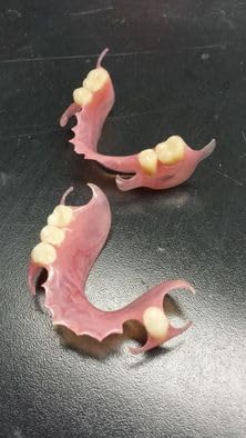 Image of Custom-Made Upper & Lower Flexible Partial Denture | Natural-Looking Teeth | Comfortable & Durable Pink Base | Dental Prosthetic for a Confident Smile