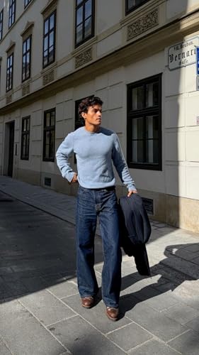 Image of Southee Relaxed Fit Mid Rise Dark Blue Men Denim Jeans