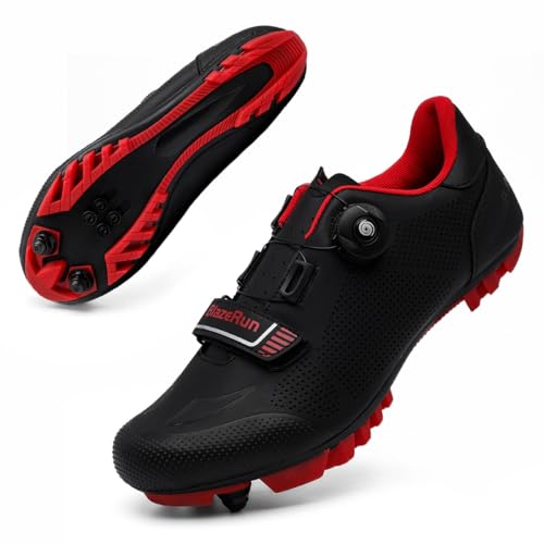 Men's & Women's MTB Cycling Shoes, Breathable Flat Pedal or Clipless Bike Shoes for Roac& Mountain Riding