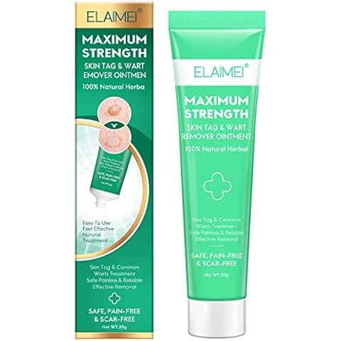 Skin Tag Removal Warts Remover Cream, Advanced Skin Tag Remover Treatment Formula Natural Ingredients Wart & Mole Removal Treatment for All Skin Type 20G (20G) Cover