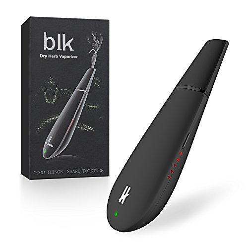 Kingtons Hierba Seca Vaporizador con Profundo Amplia Cámara del Horno Cigarrillo Electrónico Hierbas Vaporizador Mod Kit Vaping Bueno Vapor de Baker E-Shisha E-Cigarrillo Tubería No Nicotina - Negro