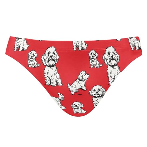 Men's Swim Briefs Cute Dog Puppy Pug Swimsuit Beach Swimwear Bikini M B0404115