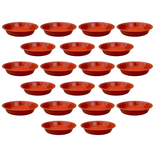 Image of Plant Saucer Base Plate for Pots | Premium Planter Tray |100% Virgin Plastic, UV Treated, Durable & Lightweight | Ideal for Indoor & Outdoor (20, 6 inch Tr)