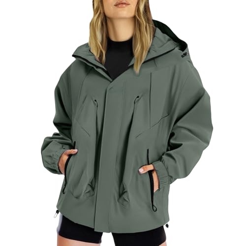 Chaqueta impermeable de mujer con capa técnica y cortavientos