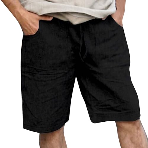 Shorts para hombre verano cintura elástica miniatura 1