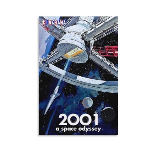 GENERIC 映画ポスター 宇宙の旅 キャンバスアートポスターとウォールアート画像プリント モダンファミリーベッドルーム装飾 フレームなしスタイル 20x30インチ(50x75cm)