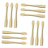 Abaodam 12個 製フェイスクリーム用スパチュラ 化粧品用スプーン 軽量コンパクトで持ち運び簡単 肌に優しい滑らかな表面で清潔に使えるロー