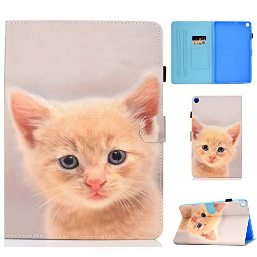 AsWant Cover Galaxy Tab S6 Lite 10.4 Pollici Custodia in Pelle PU Portafoglio Stand Flip Case Porta Penna Custodie Tablet per Samsung Galaxy Tab S6 Lite 10.4' SM-P610 SM-P615 2020 Gattino