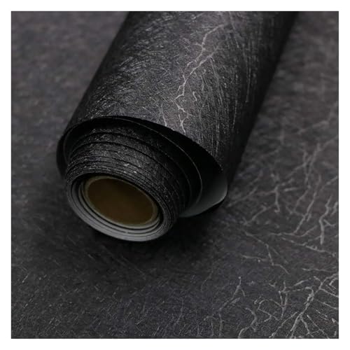 KHASCBNF Papel pintado impermeable de 40 cm de ancho, vinilo de seda negra, autoadhesivo, para pared, muebles, sala de estar, papel de contacto, decoración del hogar para pared (40 cm x 3 m)
