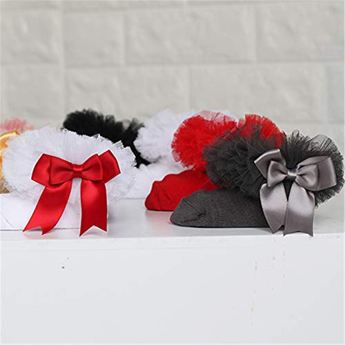 0-2 Years Baby Girl Socks Newborn Lace Princess Bowknot Infant Socks Ruffled Baby Toddler Knitting Cotton Short Warm Socks2
