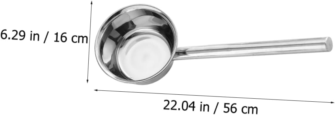 Long Handle Ladle for Kitchen Stainless Steel Water Scoop Cup Multi-functional Scoop