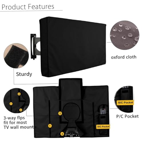 Couverture de télévision extérieure imperméable bâche écran TV