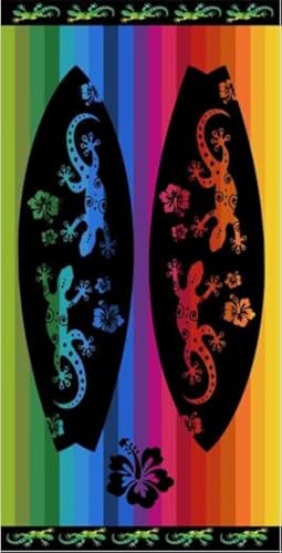 Miracle Home. Toalla Microfibra Surf, 100% Poliéster, 75 X 145 Cm. 15076