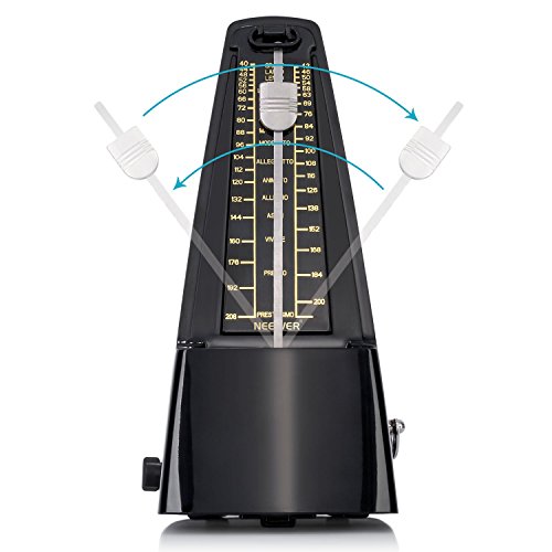 Neewer NW 707 Métronome mécanique traditionnel Pour guitare, piano, guitare basse, tambour, violon et autres instruments Noir - Les Beatles, Paul McCartney, John Lennon, RIngo Starr, George Harrison Neewer NW 707 Métronome mécanique traditionnel Pour guitare, piano, guitare basse, tambour, violon et autres instruments Noir – Image 4