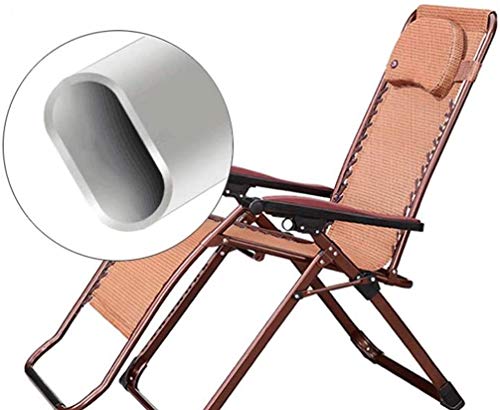 Tumbona de jardín reclinable y portátil con asiento ancho para máxima comodidad 4