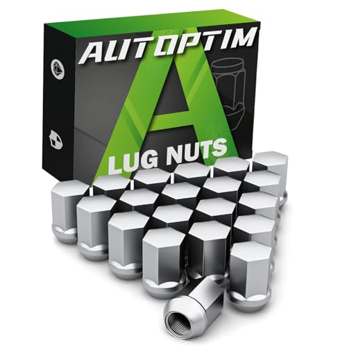 Image of AUTOPTIM 20PCS M14x1.5 OEM Lug Nuts - Replacement for 2010-2017 Chevy Equinox, 2013-2015 Malibu, 2014-2020 Impala, 2005-2024 Dodge Charger, 2008-2024 Challenger, 22mm Hex Chrome Closed End Lug Nuts