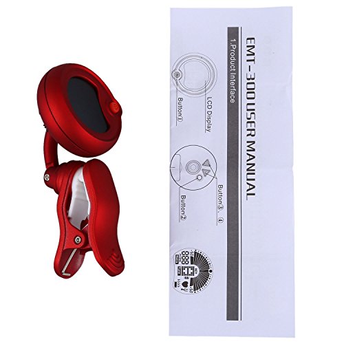 Daweglop EMT-300 accordeur trois-en-un rouge - Les Beatles, Paul McCartney, John Lennon, RIngo Starr, George Harrison Daweglop EMT-300 accordeur trois-en-un rouge – Image 4