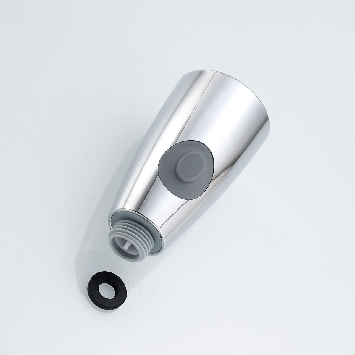 Pull Down Faucet Spray Head, Angle Simple Kitchen Sink Faucet Sprayer Nozzle Head Pull Out Hose Sprayer Replacement Part Faucet Head Kitchen Tap Sprayer Spout, Chrome