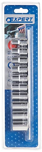 Britool Expert 10Pc 1/2 Metric Socket Set On Rail E034837B