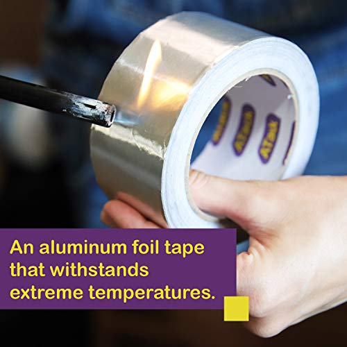 ATack Aluminum Foil Reflective Duct Tape, 2 Inches x 30 Yards, High Temp and Heavy Duty Metal Aluminum HVAC Tape for Duct Work, Furnace, AC Units and metalworks - Thumbnail 7