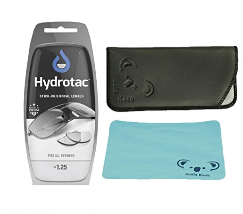 OPTX 20/20 Hydrotac Stick-On Bifocal Lenses Kit | Adhesive Magnifying Sticker | Sunglass Magnifier | Turn any lens into reading glasses, +1.25 Magnification