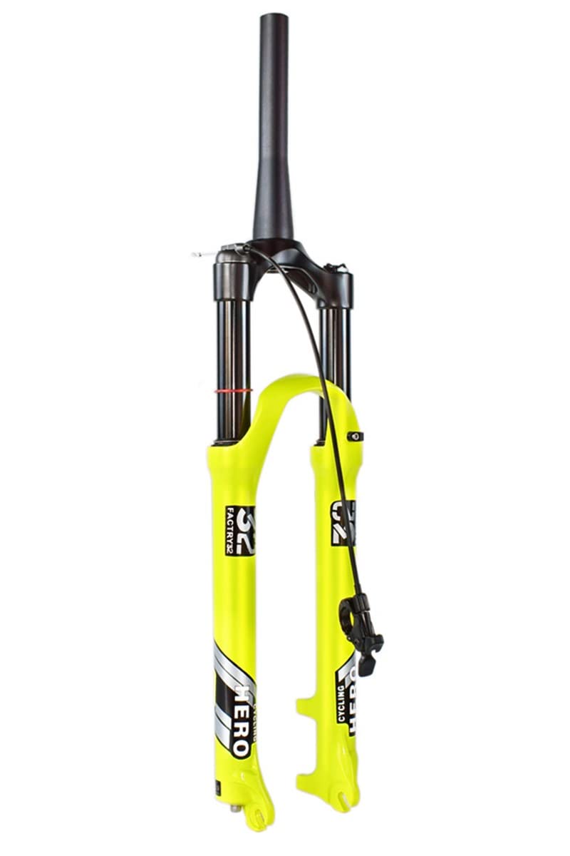 Forcella Ammortizzata MTB 26/27.5/29 Pollici – Corsa 100mm, Pneumatica, Freno A Disco, QR 9mm, In Alluminio E Magnesio