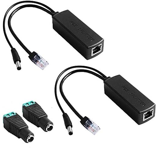 GeeekPi 2 unidades de adaptador divisor activo PoE sobre Ethernet de 48 V a 12 V, compatible con IEEE 802.3af divisor PoE de 10/100 Mbps con salida de 12 V para cámara IP, punto de acceso inalámbrico | Ya disponible en tu tienda friki favorita! En mundofriki.es! GeeekPi 2 unidades de adaptador divisor activo PoE sobre Ethernet de 48 V a 12 V, compatible con IEEE 802.3af divisor PoE de 10/100 Mbps con salida de 12 V para cámara IP, punto de acceso inalámbrico | Ya disponible en tu tienda friki favorita! En mundofriki.es!