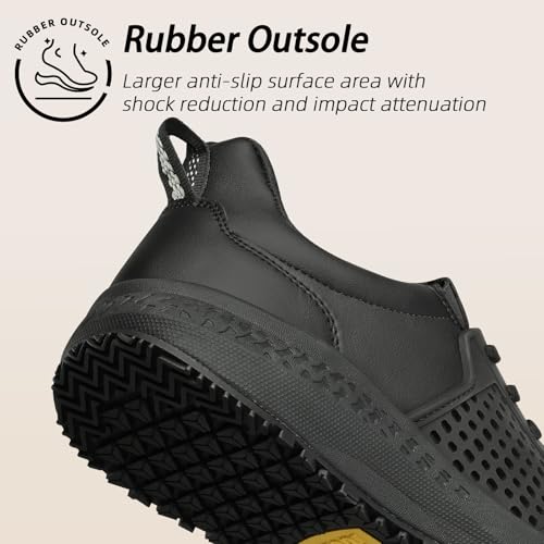 Non Slip Work Shoes for Men Slip Resistant Kitchen Shoe Waterproof Restaurant Chef Sneakers Food Service Hospital4