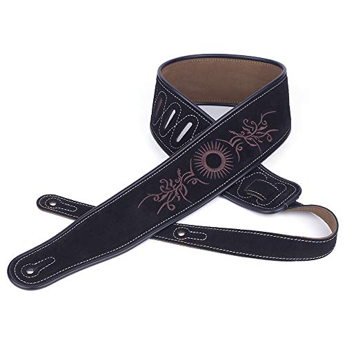 JTRHD Sangle d’épaule de Guitare Matte Cuir Sangle de Guitare Rétro 3 Pouces de Large Convient for Guitare Basse… - Les Beatles, Paul McCartney, John Lennon, RIngo Starr, George Harrison JTRHD Sangle d'épaule de Guitare Matte Cuir Sangle de Guitare Rétro 3 Pouces de Large Convient for Guitare Basse… – Image 3