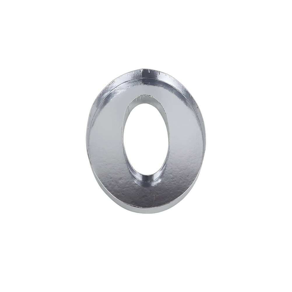 10�Cardboard Number Mache Chocolate Covered Strawberries Fillable Sweets Candy Container Box (0, Silver)