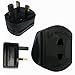 Price comparison product image Black 2-Pin to UK Plug Shaver Adapter / 1A Fused UK to 2 Pin Electric Shaving Plug/iCHOOSE