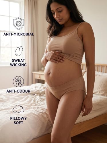 Image of Inner Sense Organic Cotton Bamboo Maternity Panties After Delivery