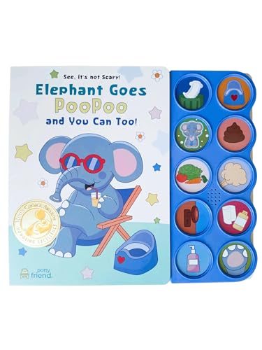 Image of See, It's Not Scary: Elephant Goes PooPoo and You Can Too! (Mom's Choice Gold Award Recipient) Potty Training Interactive Board Book