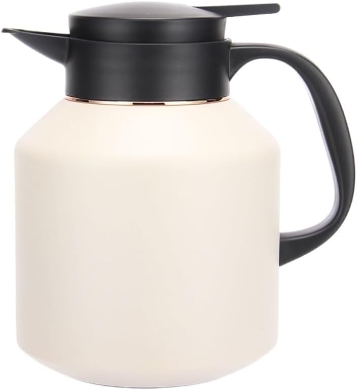 Braised teapot, large capacity office coffee pot, engraved copper plated insulation