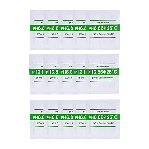 Nynel - Solución tampón, medidor de pH, solo 6,86, en polvo, calibración, rápido y preciso, de pureza del agua (15 unidades)