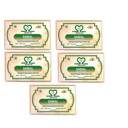 Image of Sandal Soap Pack of 5 (5 x 125 g)