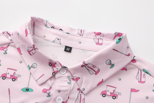 Camiseta polo para hombre de golf, divertida, de manga corta, con tecnología anti-transpiración y ajuste seco miniatura 4