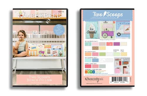 Kimberbell Two Scoops Bench Pillow - Machine Embroidery Design CD - 16