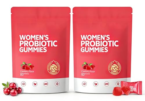 Caramelle gommose probiotiche per la cura personale delle donne, Triple Care, probiotici al mirtillo rosso, 60 capsule, 2 pezzi