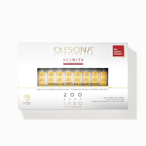 Crescina 200 hommes traitement pour cheveux clairsemés 20 ampoules