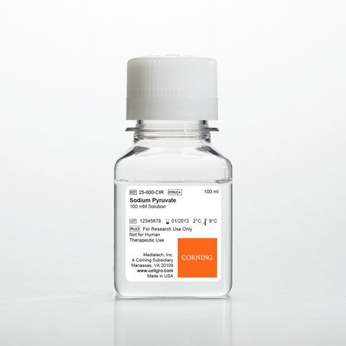 Media - Sodium Pyruvate- Liquid 100 mM Solution w/ 8.5 g/L NaCI - 6 x 100 mL, CS
