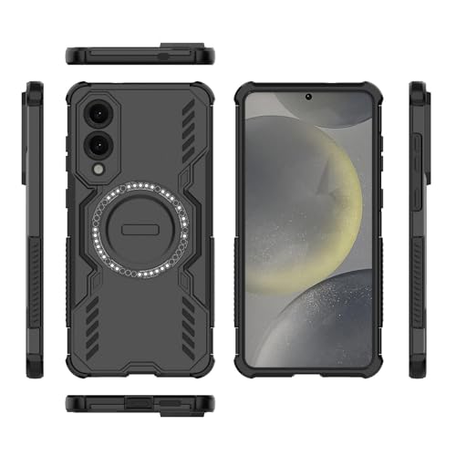 Image of Back Cover Case for Samsung Galaxy S25 Edge 5G | 360 Protection Mobile Phone Case | Mag-Safe | Samsung Galaxy S 25 Edge Back Cover | Samsung Galaxy S25Edge 5+G - Black TPU + PC