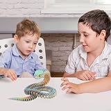 Joycabin Wąż z nadrukiem 3D, 60 cm, elastyczna zabawka fidget