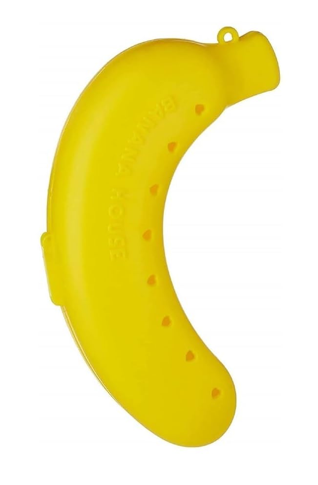 generic E-KAROBAAR - Plastic Banana Case Container, Banana Case Cover for School Kids,Banana Case,Banana Box for Kids,Banana Case for Kids,Banana Container - Yellow - Pack of 1-picture-15