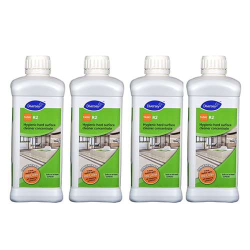 Taski R2 Hygienic Hard Surface Floor Cleaner One Liter Pack Of Four (4Liter