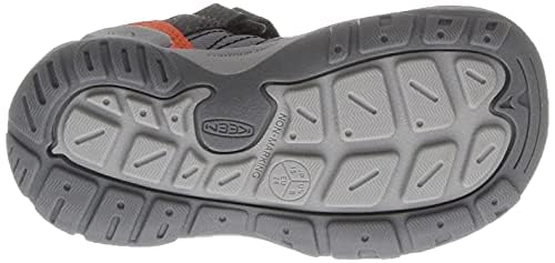 Keen 1025960 Unisex-Child Knotch Peak Alternate Closure Lightweight Durable Sneakers, Magnet/Safety Orange, 10 Little Kid thumb #4