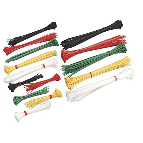 Sealey CT375 Cable Tie Assortment-Pack of 375, Multicoloured