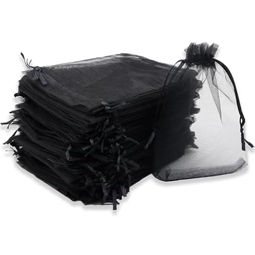Leeyunbee 100PCS 10x15cm Bolsa de Organza Negro, Bolsitas de Organza, Bolsas para Envoltura de Joyas, Bolsas de Organza de Regalo con Cordón para Boda Favores Joyas y Dulces | Ya disponible en tu tienda friki favorita! En mundofriki.es!