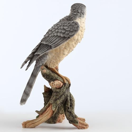 Figurita de Escultura de Animal Halcón de Poliresina Pintada a Mano miniatura 7